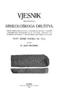 Vjesnik Hrvatskoga arheološkoga društva: nove serije sveska XII. 1912.