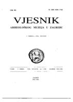 Vjesnik Arheološkog muzeja u Zagrebu: 3. serija – sv. XVI-XVII