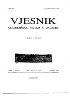 Vjesnik Arheološkog muzeja u Zagrebu: 3. serija – sv. XIX