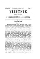 prikaz prve stranice dokumenta Viestnik Hrvatskoga arkeologičkoga družtva: godina XIII