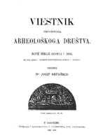 prikaz prve stranice dokumenta Viestnik Hrvatskoga arheološkoga društva: nove serije godina I. 1895.