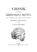 prikaz prve stranice dokumenta Vjesnik Hrvatskoga arheološkoga društva: nove serije sveska VIII. 1905.