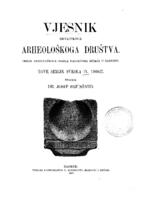 prikaz prve stranice dokumenta Vjesnik Hrvatskoga arheološkoga društva: nove serije sveska IX. 1906/7.