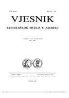 prikaz prve stranice dokumenta Vjesnik Arheološkog muzeja u Zagrebu: 3. serija – sv. XXVIII-XXIX